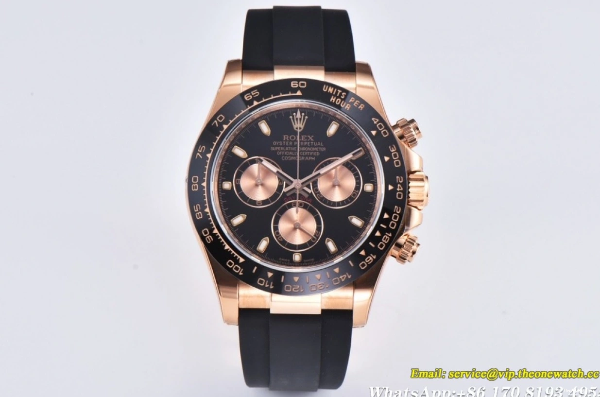 RU Black DD4130 116515 RG Daytona Clean Gold 40mm 0328